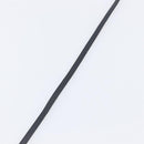 HERMES Api Choker Bracelet Leather Black Silver Auth 198841A-13