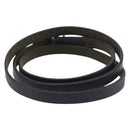 HERMES Api Choker Bracelet Leather Black Silver Auth 198841A-3