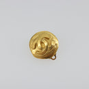 CHANEL Earring Metal Gold Tone CC Auth 198842V-2