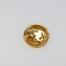 CHANEL Earring Metal Gold Tone CC Auth 198843-3