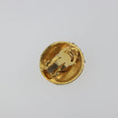 CHANEL Earring Metal Gold Tone CC Auth 198843-8