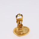 CHANEL Earring metal Gold Tone CC Auth 198844V-10