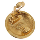 CHANEL Earring metal Gold Tone CC Auth 198844V-4