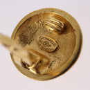 CHANEL Earring metal Gold Tone CC Auth 198844V-6