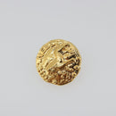 CHANEL Lion Earring Metal Gold Tone CC Auth 198845-6