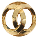 CHANEL Pearl Earring metal Gold Tone CC Auth 198846-3