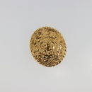 CHANEL Knight Earring Metal Gold Tone CC Auth 198847-2