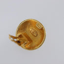 CHANEL Earring Metal Gold Tone CC Auth 198848V-10
