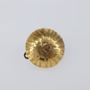 CHANEL Earring Metal Gold Tone CC Auth 198848V-2