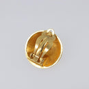 CHANEL Earring Metal Gold Tone CC Auth 198848V-7