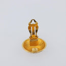 CHANEL Earring Metal Gold Tone CC Auth 198848V-8