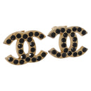CHANEL Earring metal Gold Tone CC Auth 198849V-1