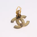 CHANEL Earring metal Gold Tone CC Auth 198849V-10