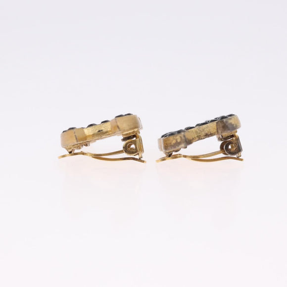 CHANEL Earring metal Gold Tone CC Auth 198849V