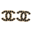 CHANEL Earring metal Gold Tone CC Auth 198849V-2