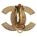 CHANEL Earring metal Gold Tone CC Auth 198849V-4