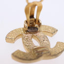 CHANEL Earring metal Gold Tone CC Auth 198849V-7
