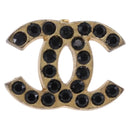 CHANEL Earring metal Gold Tone CC Auth 198849V-8