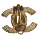 CHANEL Earring metal Gold Tone CC Auth 198849V-9