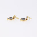 CHANEL Coco Heart Pierce metal Gold Tone CC Auth 198850V-12