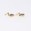 CHANEL Coco Heart Pierce metal Gold Tone CC Auth 198850V-13