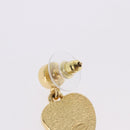 CHANEL Coco Heart Pierce metal Gold Tone CC Auth 198850V-4