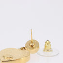 CHANEL Coco Heart Pierce metal Gold Tone CC Auth 198850V-5