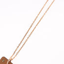 HERMES Asdu Cool PM Necklace metal Brown Auth 198852V-10