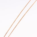 HERMES Asdu Cool PM Necklace metal Brown Auth 198852V-11