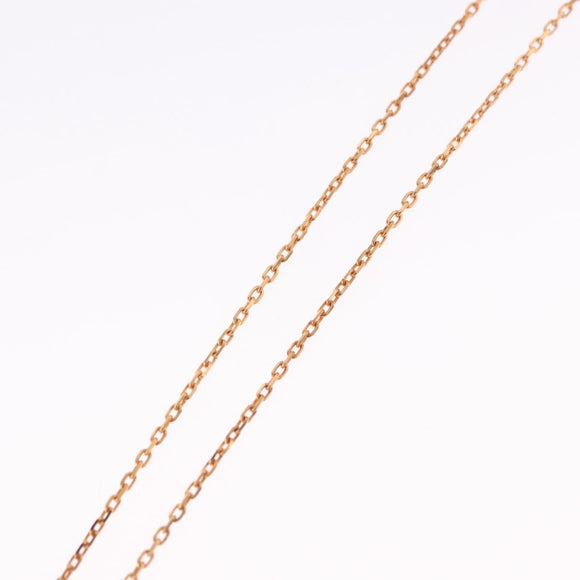 HERMES Asdu Cool PM Necklace metal Brown Auth 198852V