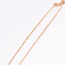 HERMES Asdu Cool PM Necklace metal Brown Auth 198852V-12