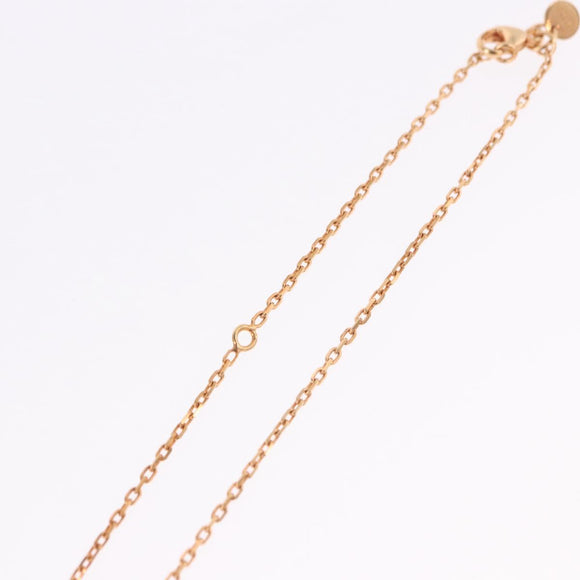 HERMES Asdu Cool PM Necklace metal Brown Auth 198852V