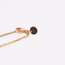 HERMES Asdu Cool PM Necklace metal Brown Auth 198852V-14