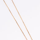 HERMES Asdu Cool PM Necklace metal Brown Auth 198852V-5
