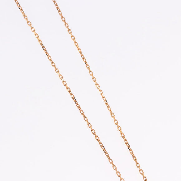 HERMES Asdu Cool PM Necklace metal Brown Auth 198852V