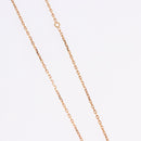 HERMES Asdu Cool PM Necklace metal Brown Auth 198852V-6