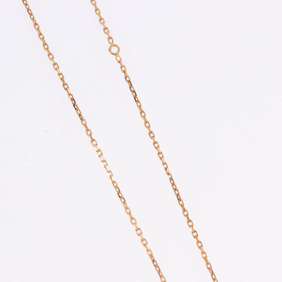 HERMES Asdu Cool PM Necklace metal Brown Auth 198852V