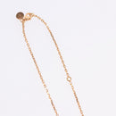HERMES Asdu Cool PM Necklace metal Brown Auth 198852V-7
