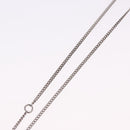 CHANEL COCO Mark Necklace Metal Silver CC Auth 198854V-11