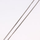 CHANEL COCO Mark Necklace Metal Silver CC Auth 198854V-12