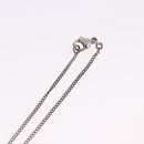 CHANEL COCO Mark Necklace Metal Silver CC Auth 198854V-13