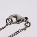 CHANEL COCO Mark Necklace Metal Silver CC Auth 198854V-14