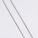 CHANEL COCO Mark Necklace Metal Silver CC Auth 198854V-6