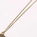 CHANEL COCO Mark Necklace metal Gold Tone CC Auth 198855V-10