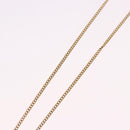 CHANEL COCO Mark Necklace metal Gold Tone CC Auth 198855V-11