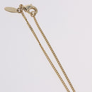 CHANEL COCO Mark Necklace metal Gold Tone CC Auth 198855V-7