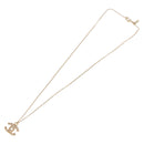 CHANEL COCO Mark Necklace metal Gold Tone CC Auth 198855V-8