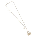 CHANEL Matelasse Necklace metal Gold Tone CC Auth 198856M-2