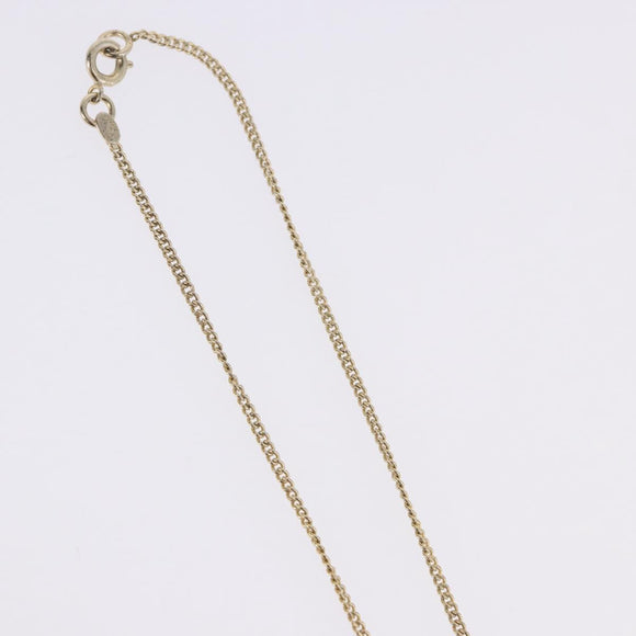 CHANEL Matelasse Necklace metal Gold Tone CC Auth 198856M