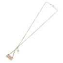 CHANEL Matelasse Necklace metal Gold Tone CC Auth 198856M-7